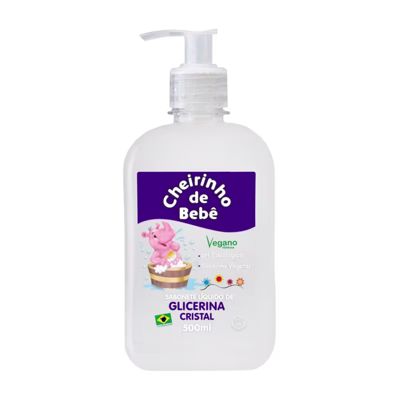 Sabonete Líquido Glicerina Cristal, da marca Cheirinho de Bebê.