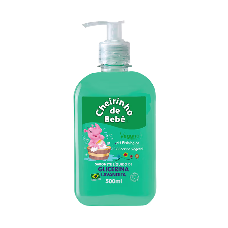 Sabonete Líquido Glicerina Lavandita, da marca Cheirinho de Bebê.