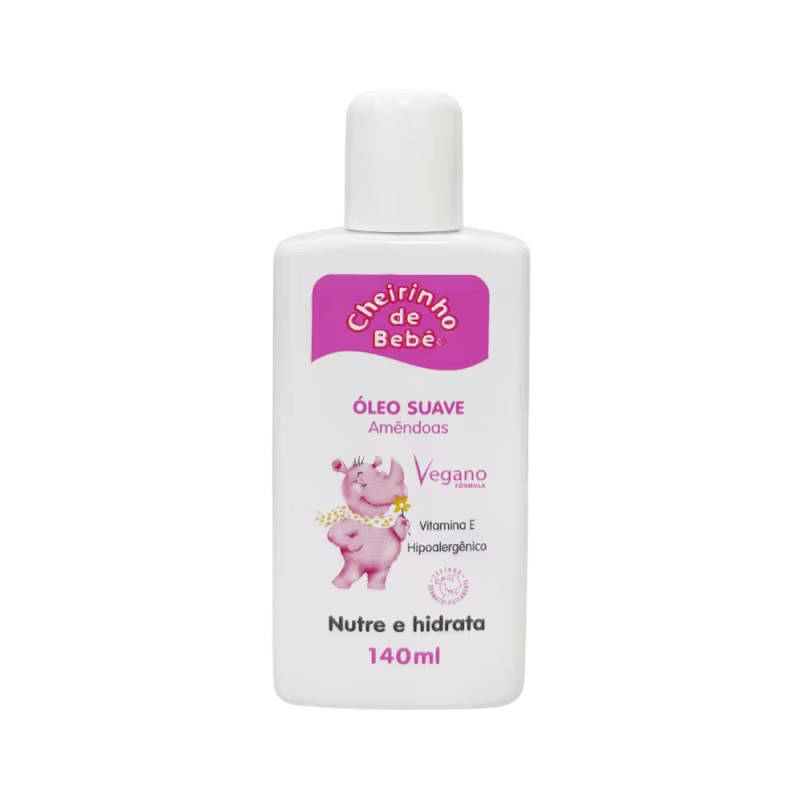 Óleo Corporal Hidratante Infantil Rosa, da marca Cheirinho de Bebê