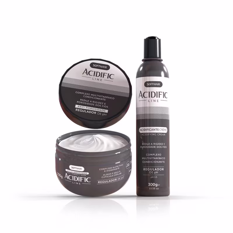 Kit Soft Hair  Acidific Line Antiporosidade com 2 Produtos