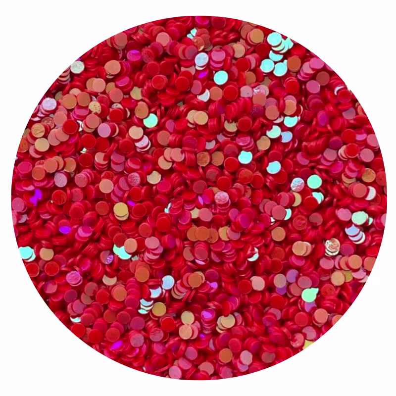 Glitter Flocado Confete Laranja 3g