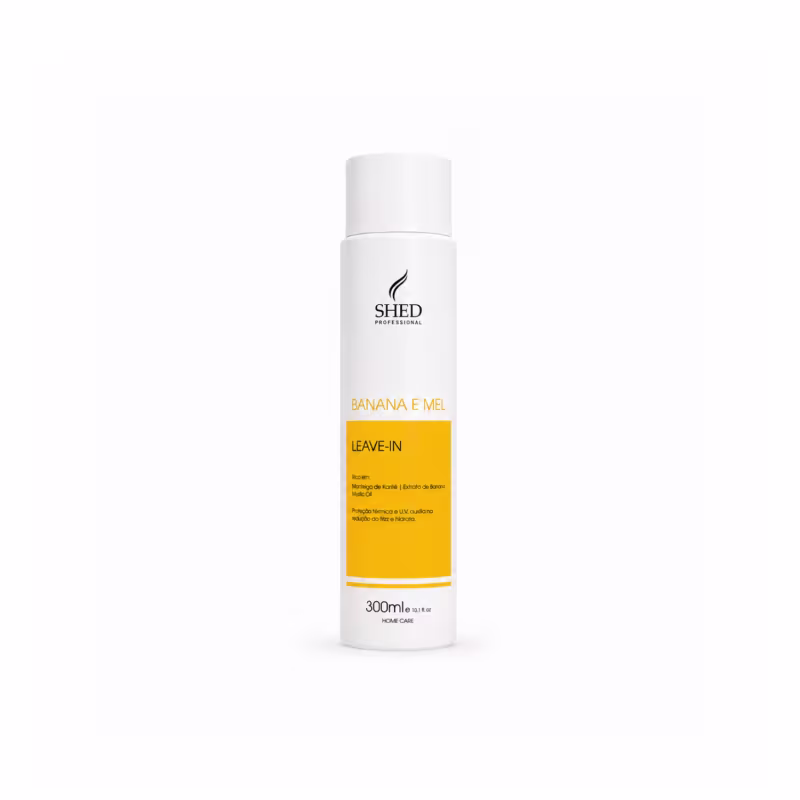 Leave-in 300ml Banana e Mel Hidratação e Redução do Frizz | Shed Professional