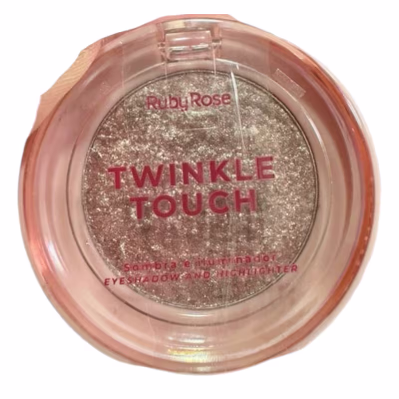 Ruby Rose Twinkle Touch Sombra e Iluminador HBM1004 6g Cor: Pink Luster