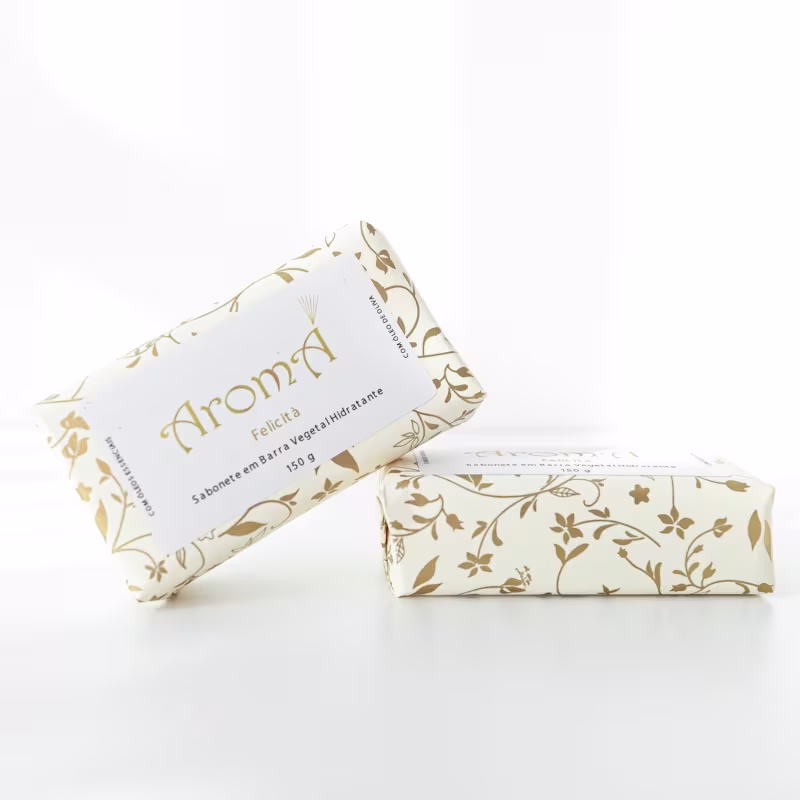 Kit 2 Sabonetes em Barra Vegetal Hidratante Felicità 150g Aromá