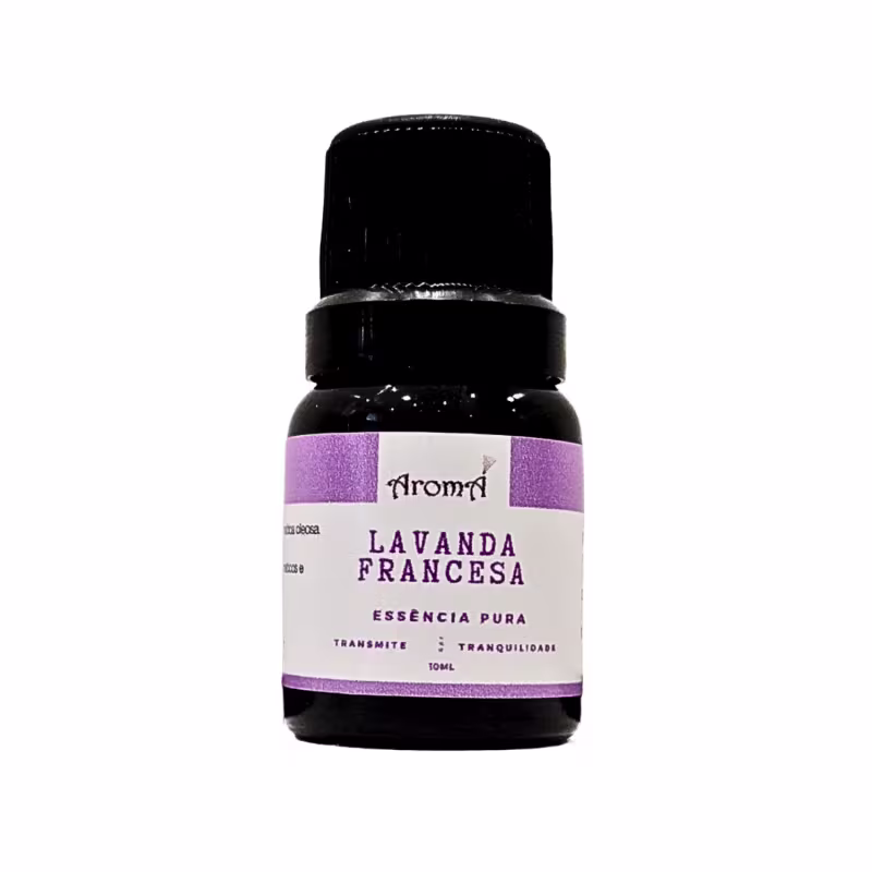 Essência Aromática Pura Lavanda Francesa Aromá 10ml - Tranquilidade