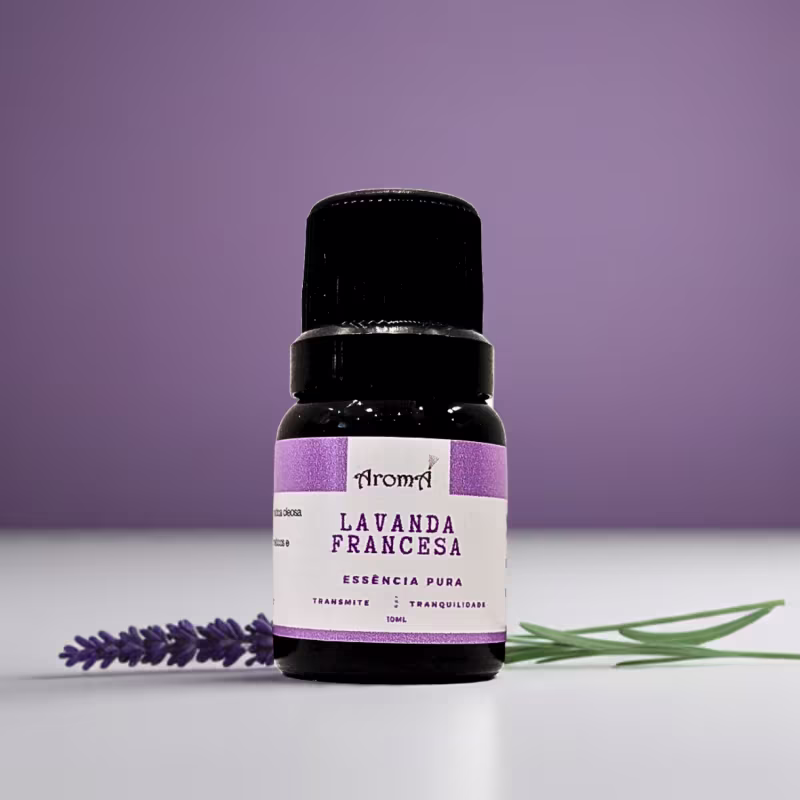Essência Aromática Pura Lavanda Francesa Aromá 10ml - Tranquilidade