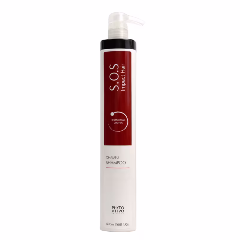Shampoo SOS Impact Hair Reposição de Massa e Densidade Phyto Ativo 500ml