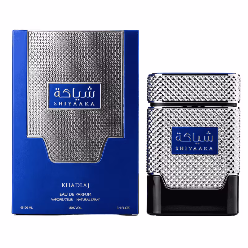 Perfume Árabe Shiyaaka Blue Khadlaj Masculino Eau de Parfum 100ml