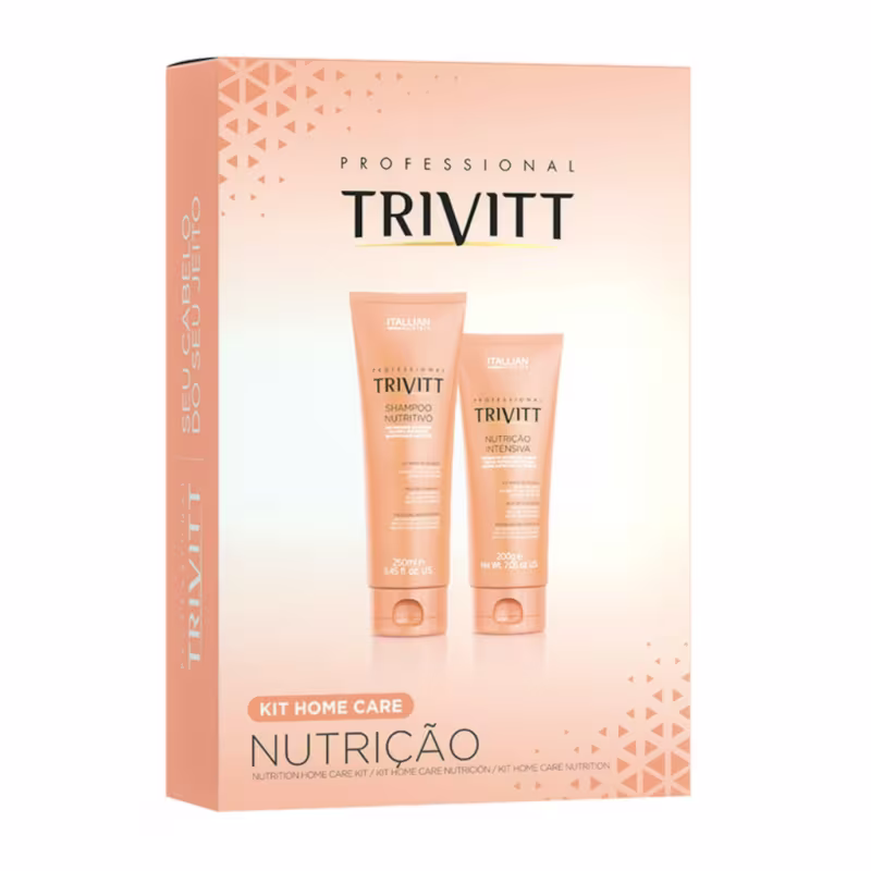 Trivitt Kit Home Care Nutrição Intensiva Shampoo e Máscara – Força, Brilho e Maciez Profunda