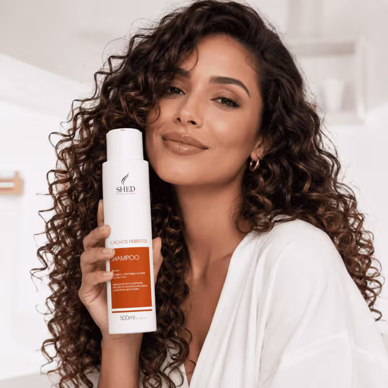 Shampoo 500ml Cachos Perfeitos: Hidratação e Controle de Volume | Shed Professional