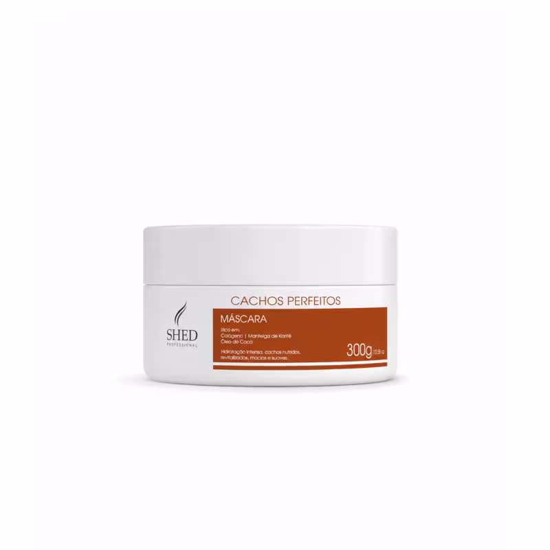 Máscara 300g Cachos Perfeitos: Hidratação e Controle de Volume | Shed Professional