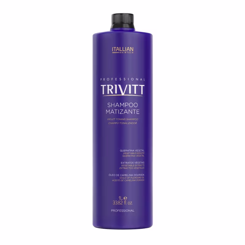 Trivitt Profissional Kit Matizante Hidratação (4 Itens) - Loiros Radiantes, Macios e Sem Amarelado