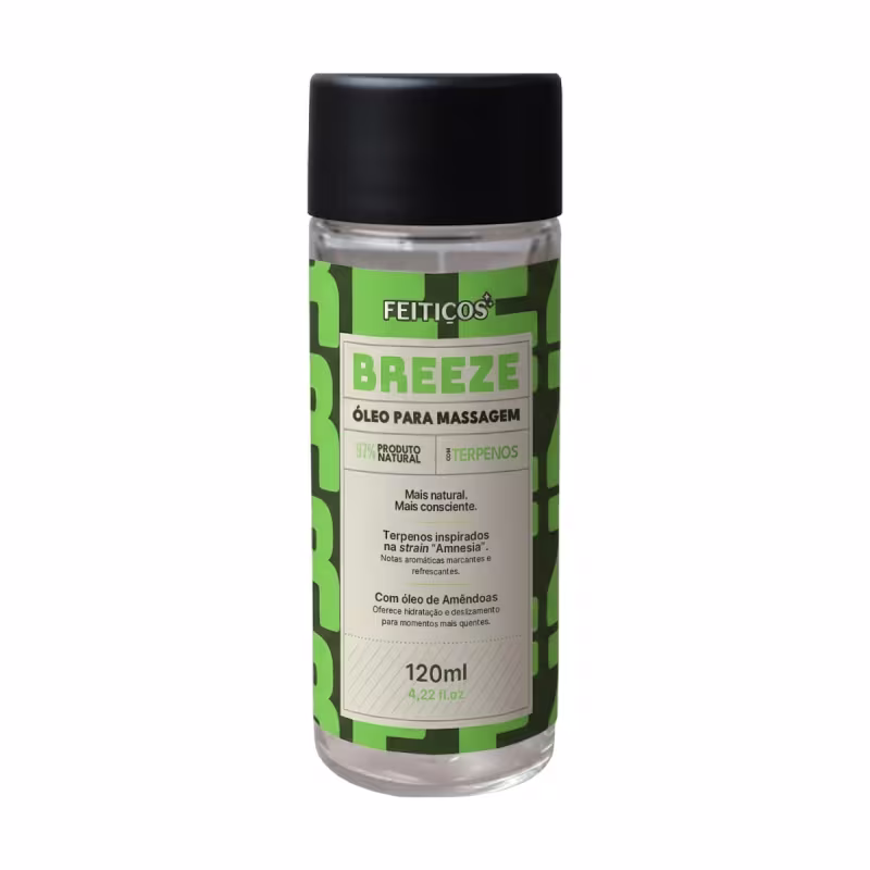 BREEZE – Óleo  de Massagem e Beijável com Terpenos – 60ml