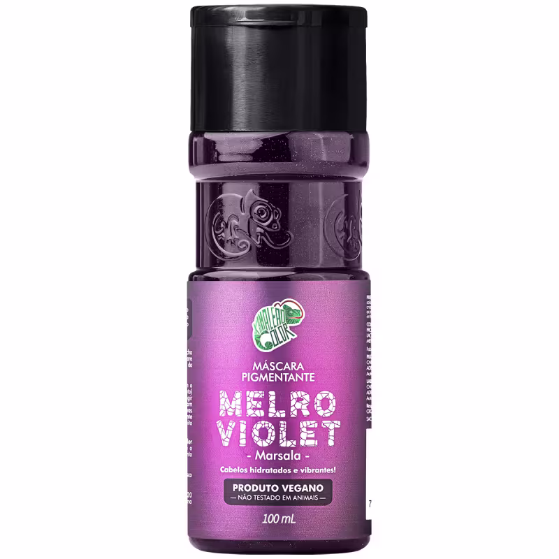 Máscara Pigmentante Kamaleão Color Melro Violet, 100ml.