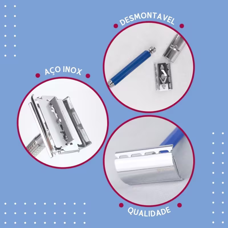 Kit NYBC Beauty Aparelho de Barbear Articulado, 10 Unidades.