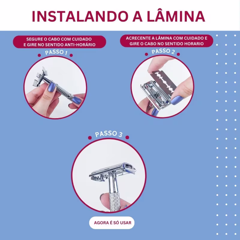 Kit NYBC Beauty Aparelho de Barbear Articulado, 12 Unidades.