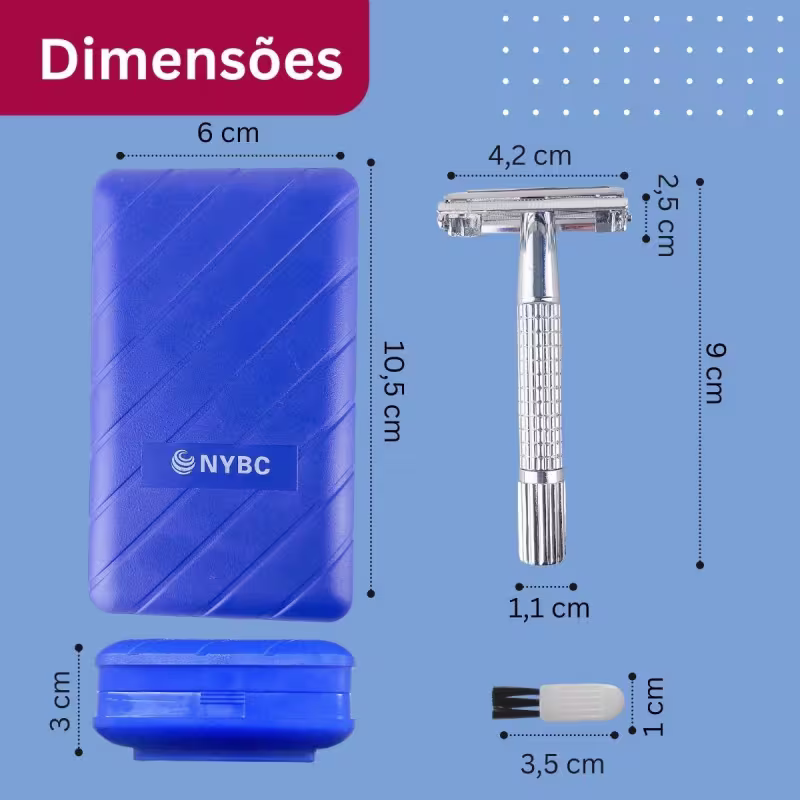 Kit NYBC Beauty Aparelho de Barbear Articulado Sexteto, 6 Unidades.