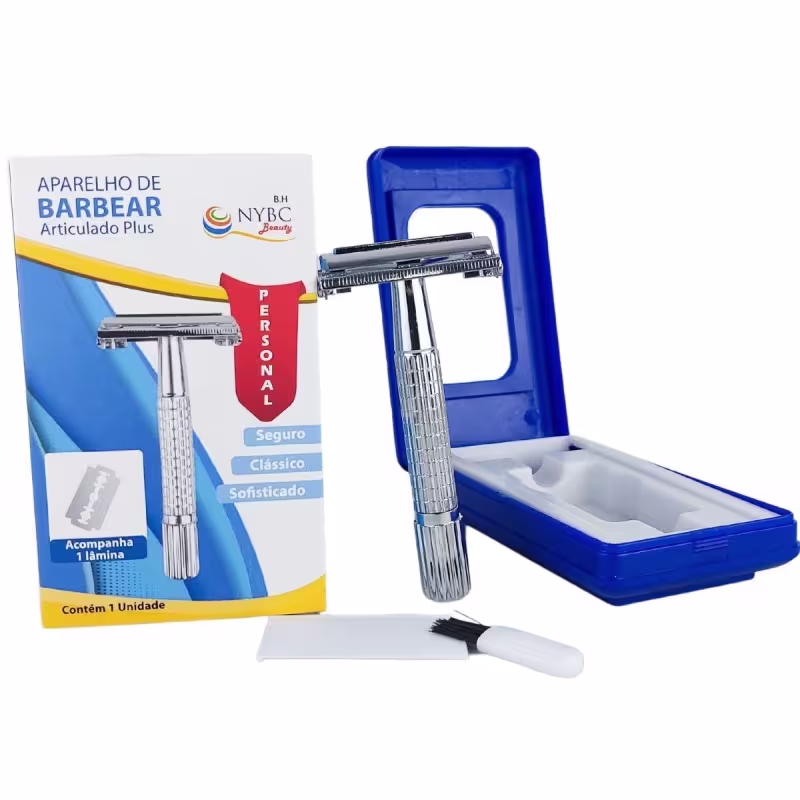Kit NYBC Beauty Aparelho de Barbear Articulado, 8 unidades.