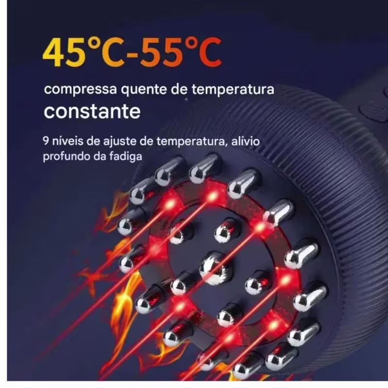 Massageador Corporal Redutor de Celulite  Aquecimento   USB