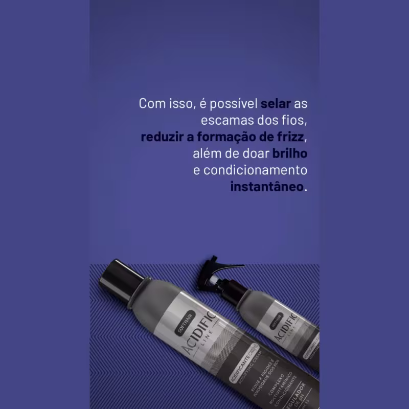 Acidificante Capilar Soft Hair 120ml Tratamento Regula Ph