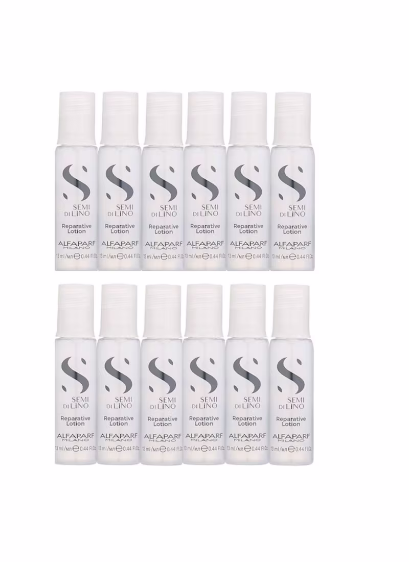Kit Ampola Alfaparf Semi Di Lino Reconstruction Reparative Lotion (12x13ml)