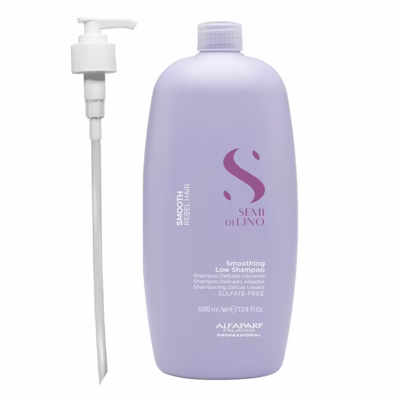 Alfaparf Semi di Lino Smooth - Shampoo 1L + Válvula Pump