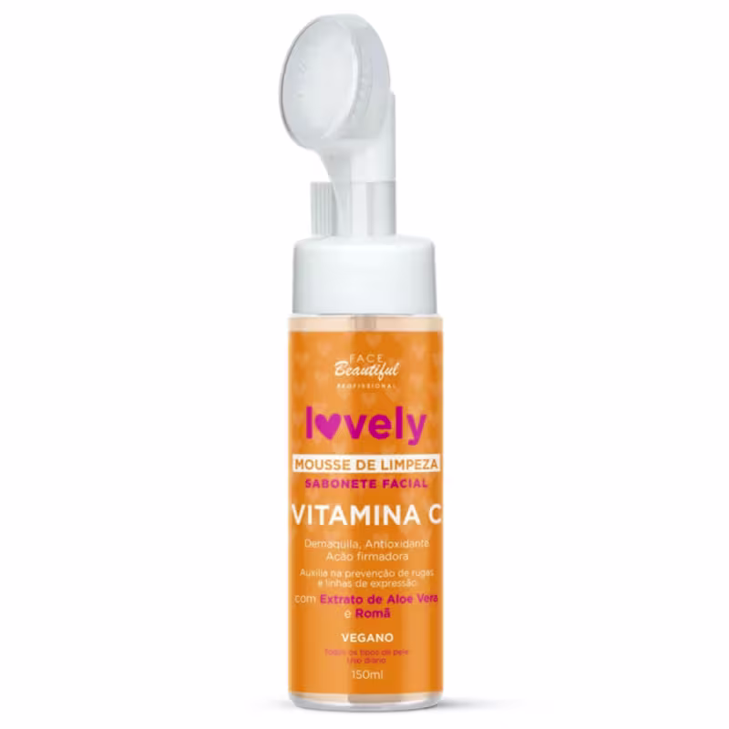 Sabonete Facial Mousse de Limpeza Lovely 150ml – Face beautiful | Escolha o Seu Cuidado Ideal - Rose