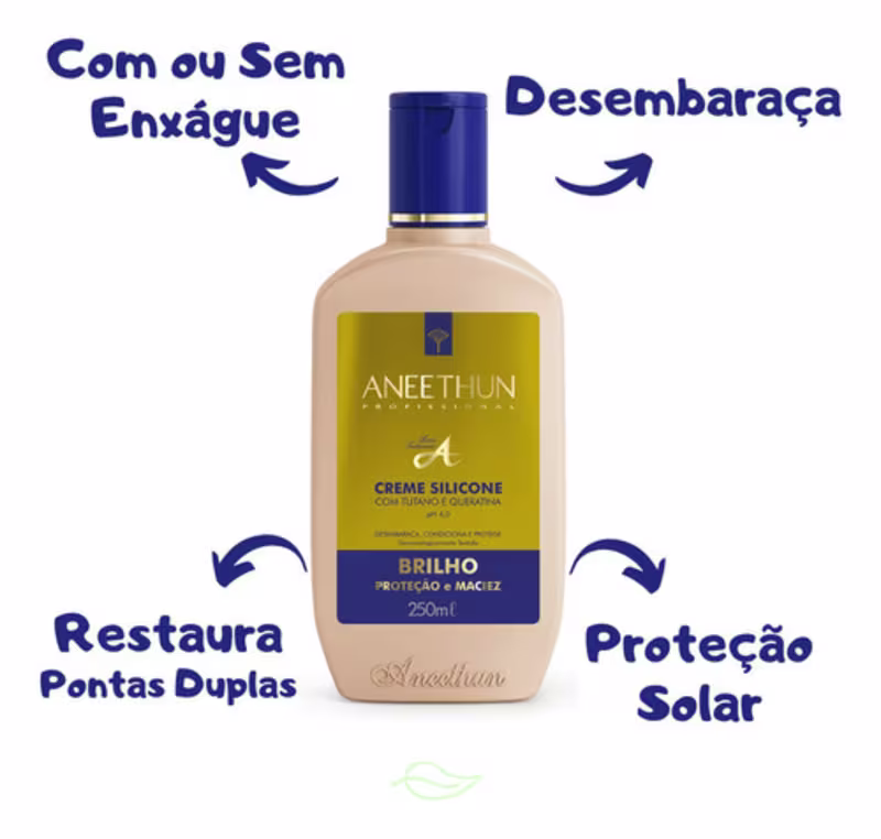 Kit 3 Cremes De Silicone Aneethun Linha A 250ml Cada