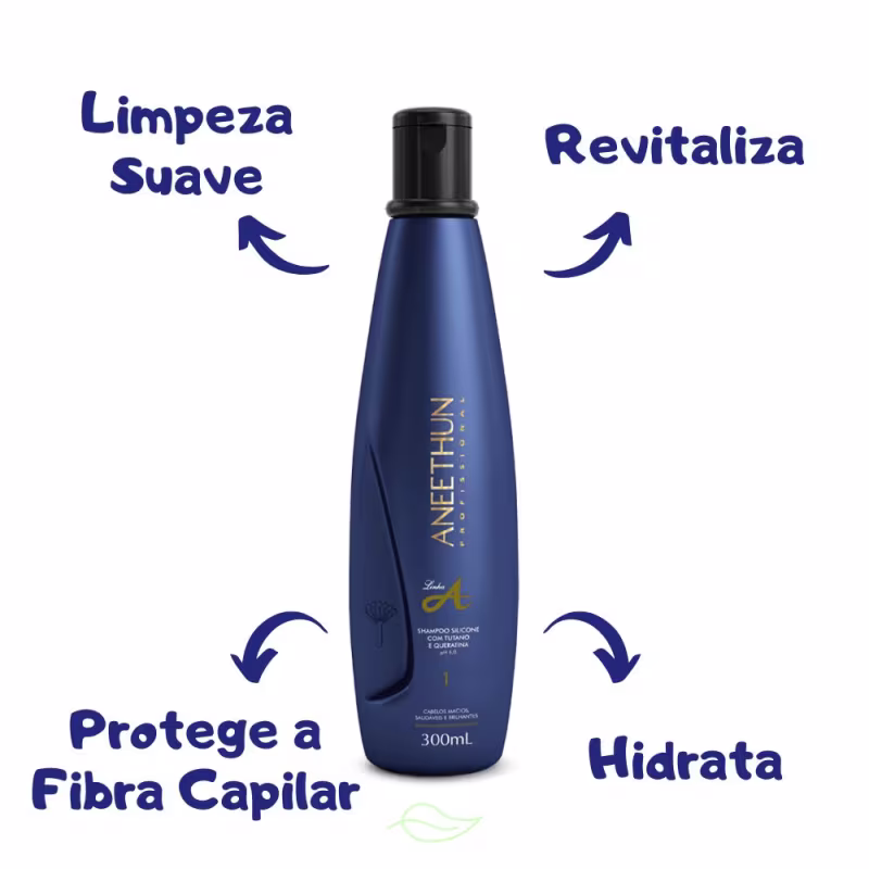 Kit Aneethun Shampoo e Máscara Linha A e SOS Blend