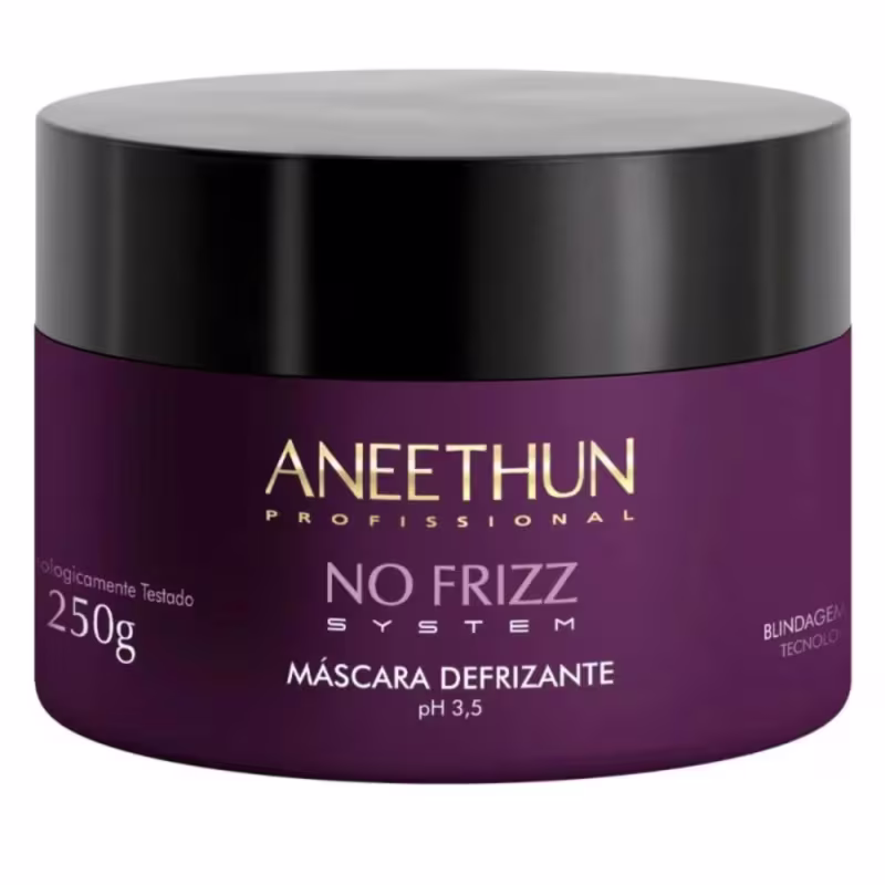 Kit Aneethun No Frizz System Shampoo + Máscara + Leave-in Selante