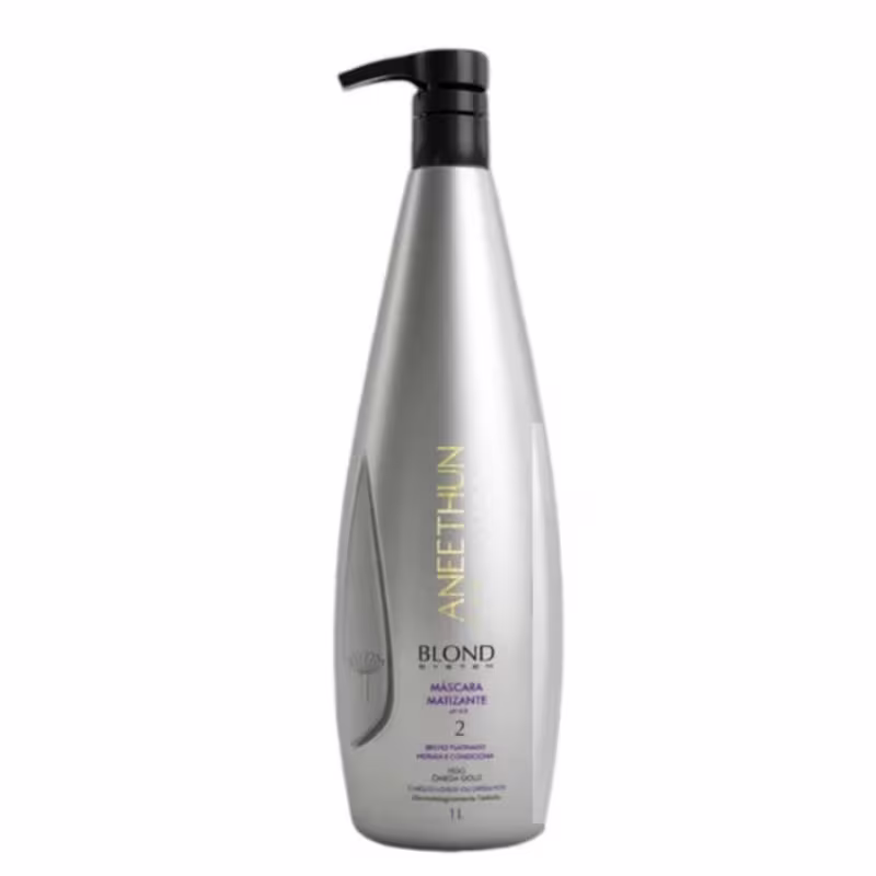 Kit Matizante Blond System Shampoo + Máscara para Cabelos Loiros ou Grisalhos - Aneethun (02 Produtos)