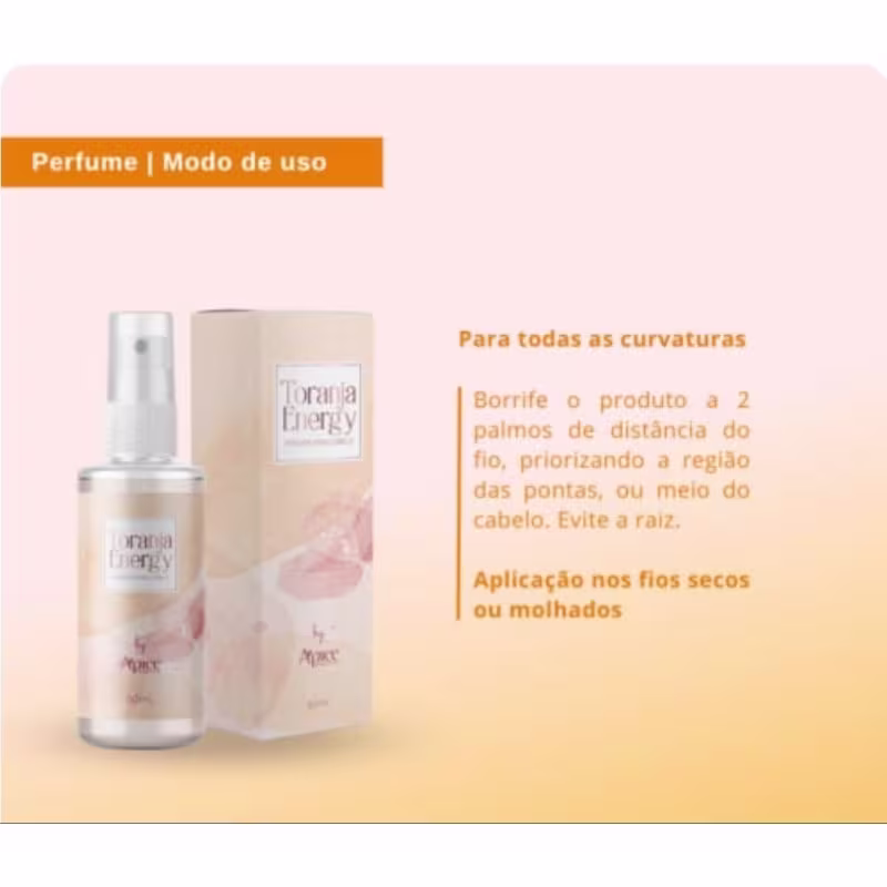 Apice Cosméticos Toranja Energy - Perfume Capilar 60ml
