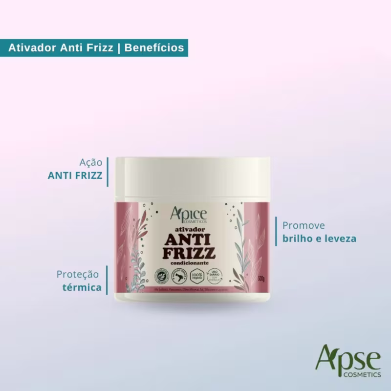 Apice Kit Ativador Anti frizz e Perfume Capilar Toranja Energy (2 itens)