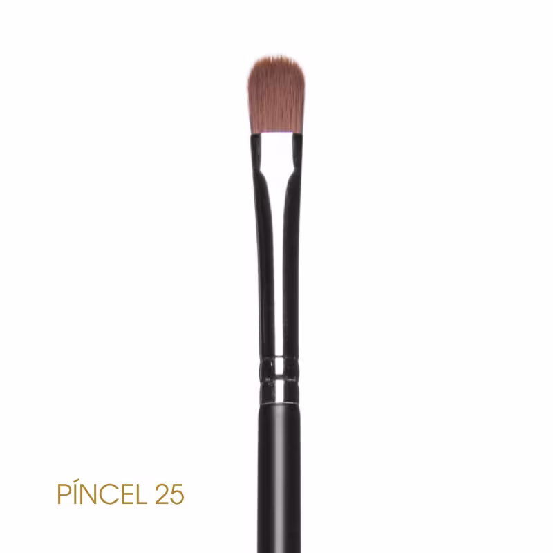 Detalhe das cerdas e formato do Pincel 25