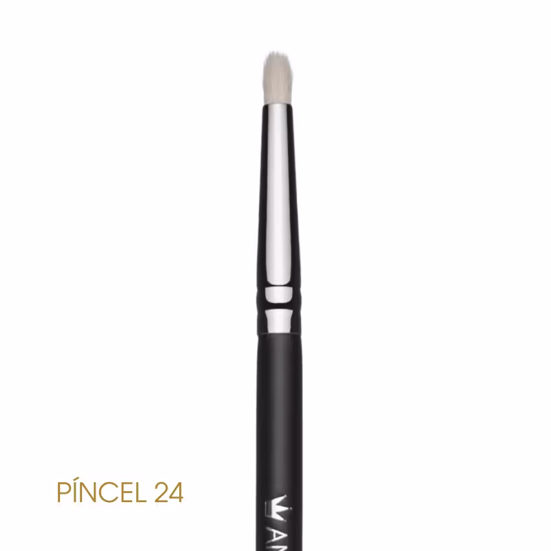 Detalhe do formato e cerdas do Pincel 24