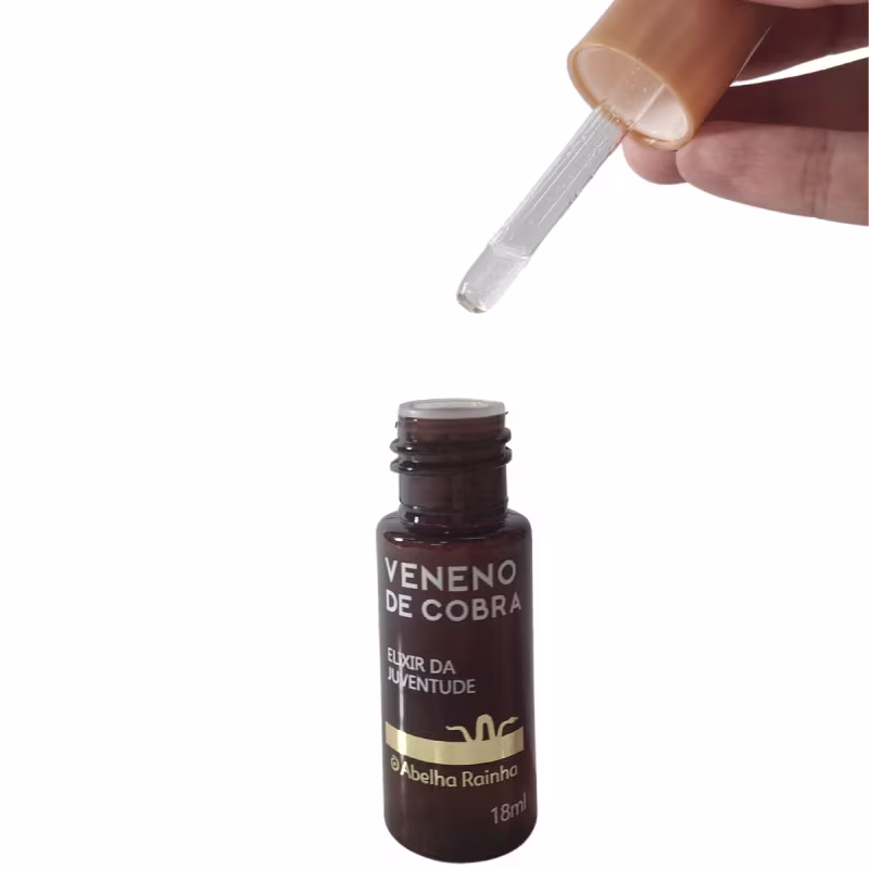 Sérum Facial Abelha Rainha Veneno de Cobra Elixir da Juventude, 18ml.