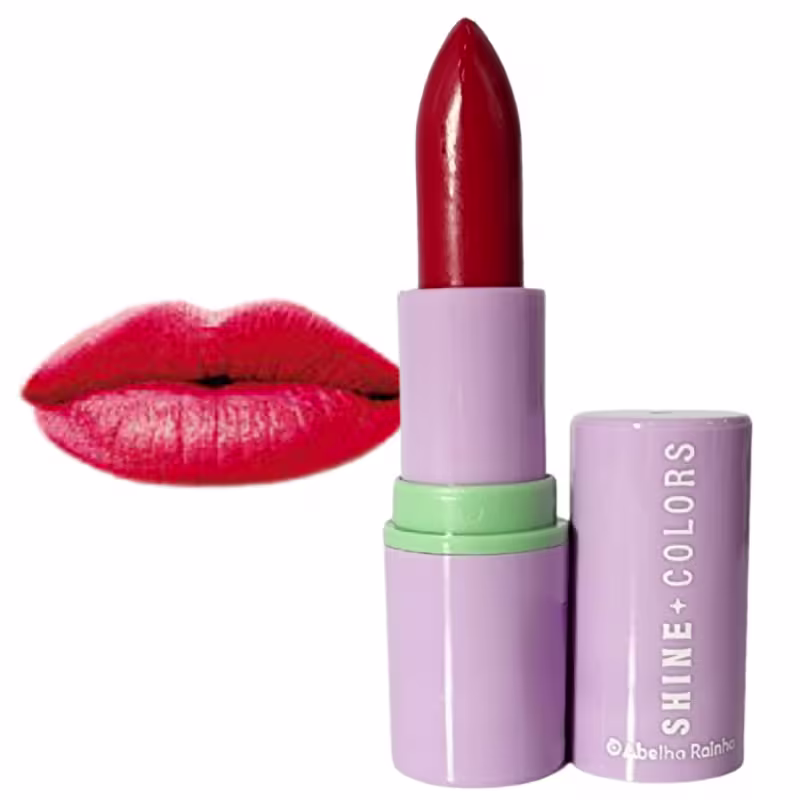 Abelha Rainha Shine Colors Batom Brilho Intenso Rouge FPS 15 3,7g