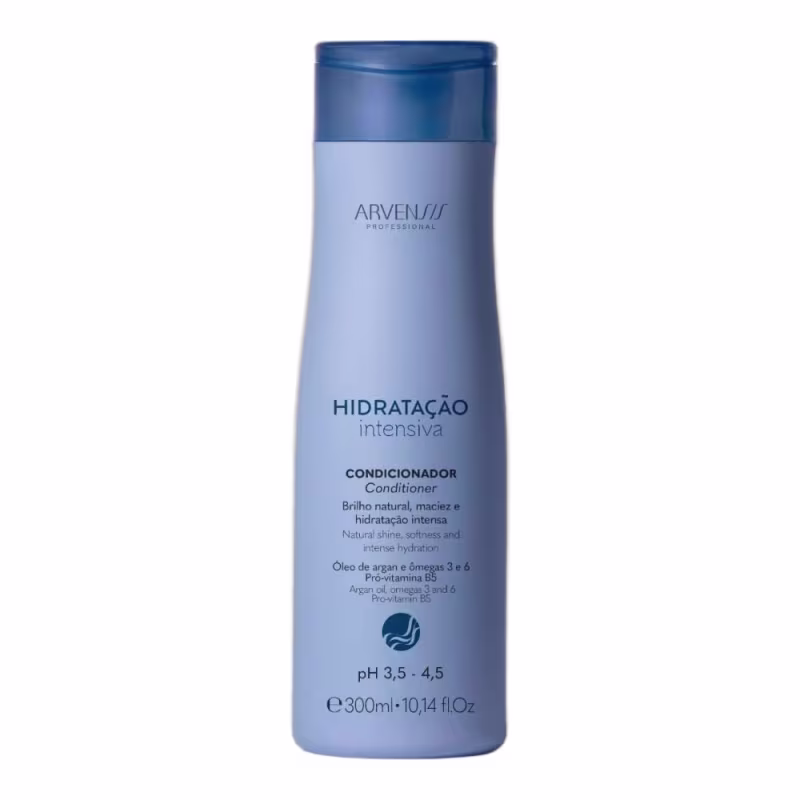 Kit Arvensis Hidratação Intensiva - Shampoo 300ml + Condicionador 300ml + Máscara 300ml + Acidificante 300ml