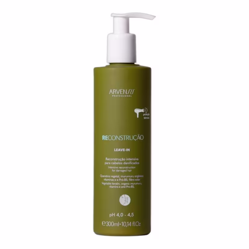 Kit Arvensis Reconstrução - Shampoo 300ml + Condicionador 300ml + Leave-in 300ml + Máscara 300ml