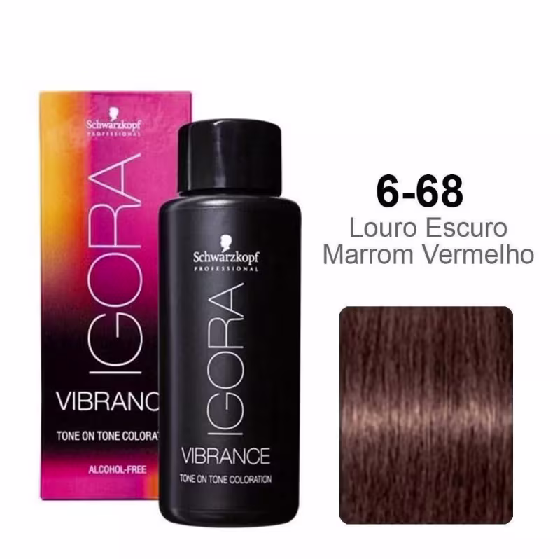 Coloração Schwarzkopf Igora Vibrance 6-68 60ml