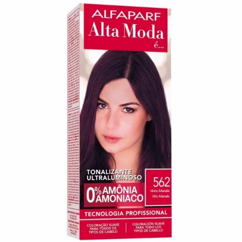 Tintura Alta Moda Tonalizante 5.62 Vinho Marsala 120g