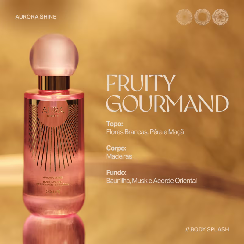 Body Splash Aurora Shine Aura Beauty Jade Picon 200ml