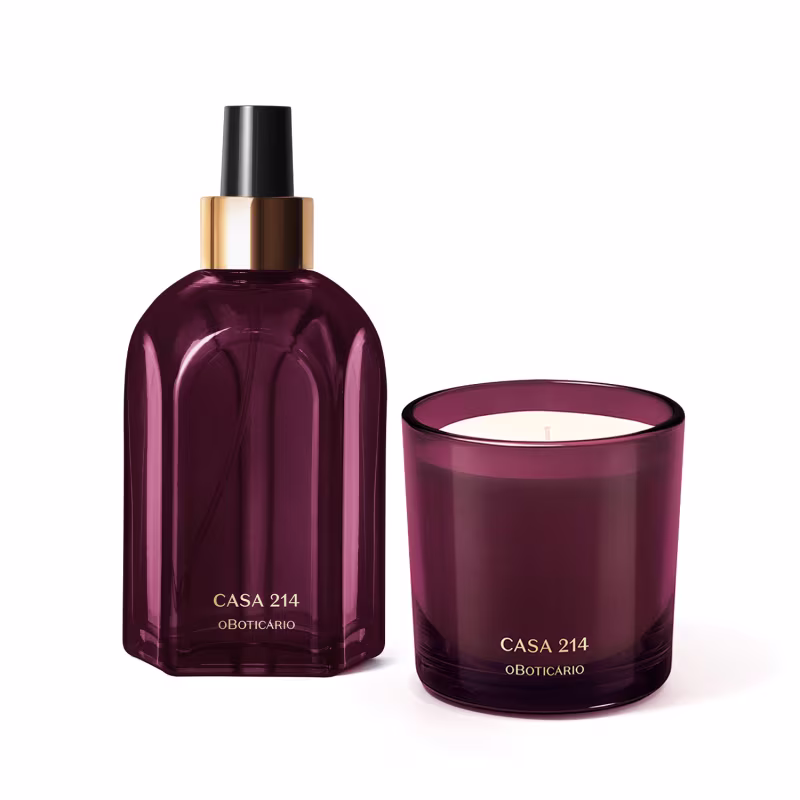 Combo Casa 214 Figo Magnífico: Aromatizador em Spray 250ml + Vela Perfumada 170g