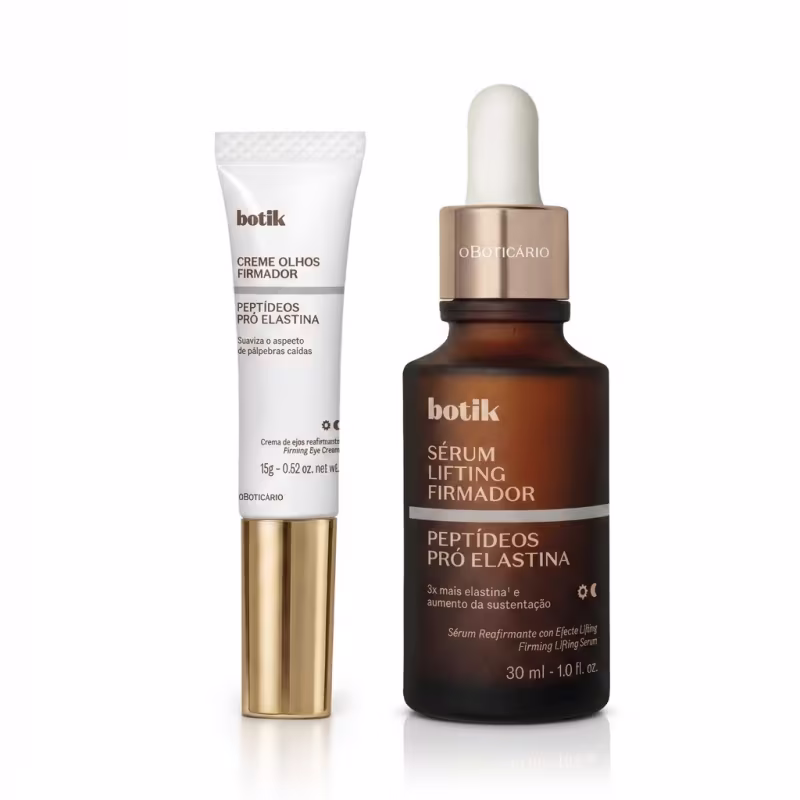 Combo Botik Peptídeos Pró-Elastina: Creme Firmador Para Olhos 15g + Sérum Lifting Firmador 30ml