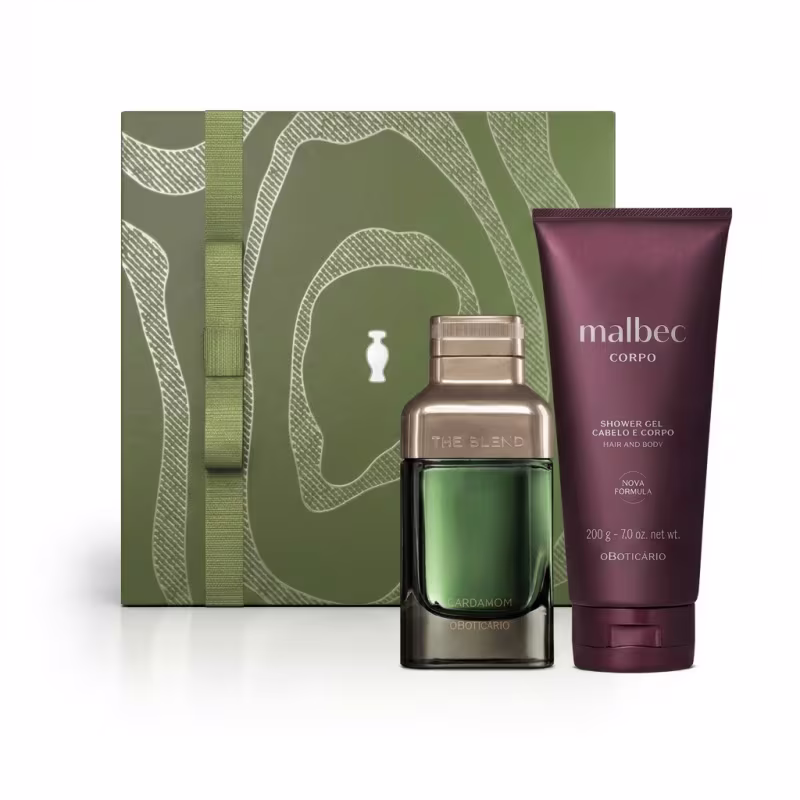 Combo Presente Dia dos Pais: The Blend Cardamom Eau de Parfum 100ml + Shower Gel Malbec 200g