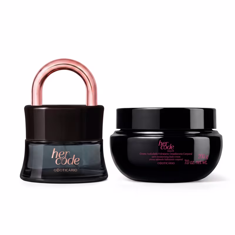 Combo Her Code: Eau De Parfum 50ml + Creme Aveludado Corporal Her Code Touch 200g