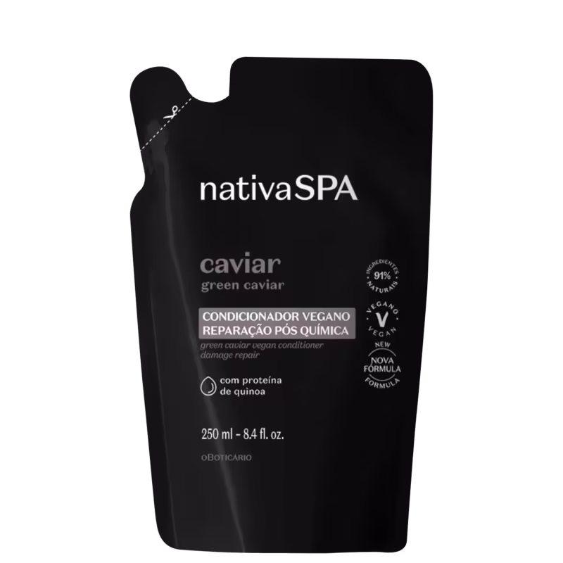 o Boticário Nativa SPA Caviar Reparação Pós Química Refil - Condicionador 250ml
