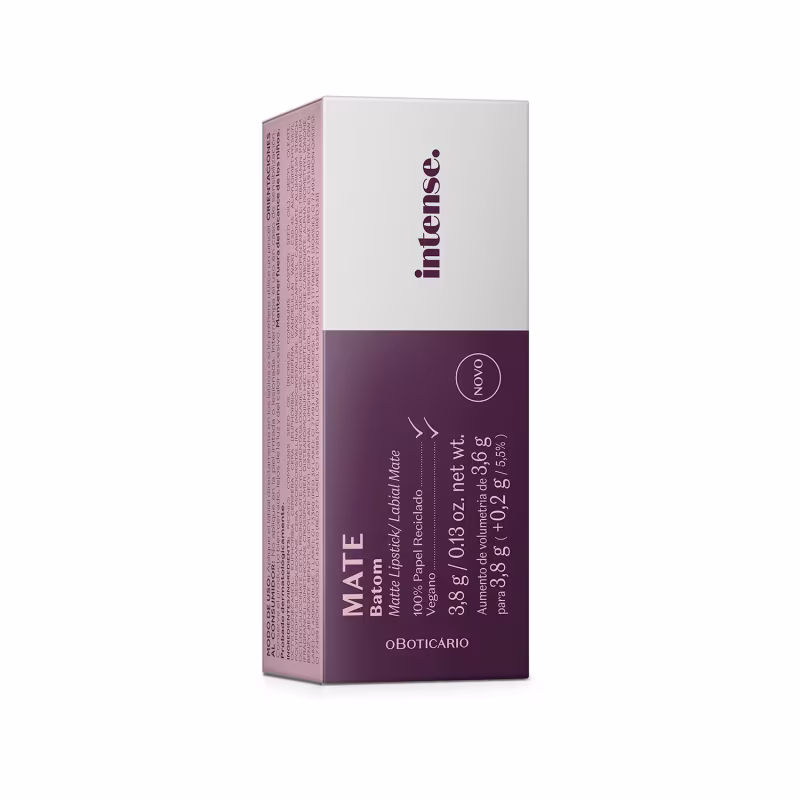 Intense o Boticário Vermelho 330 - Batom Matte 3,8g