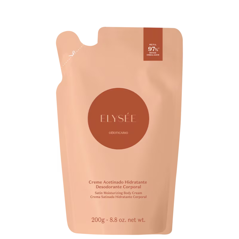 o Boticário Elysée Refil - Creme Acetinado Hidratante Desodorante Corporal 200g