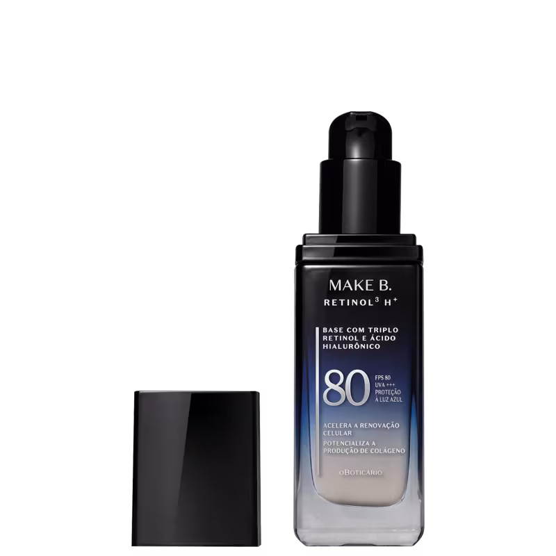 Base Líquida Invisível FPS80 Make B. Retinol³ H+ 26g
